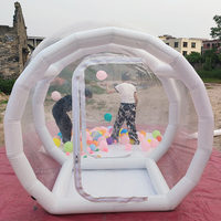 Dôme de bulle gonflable transparent géant Fun House, tente de bulle pour fête d'enfants, ballons de bulle gonflables transparents, tente de camping