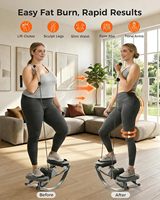 KDST Steel Rock Stepper : Stepper à bascule pour la maison avec bandes de résistance latérales à faible impact et respectueuses des genoux