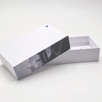 Boîte haut de gamme personnalisée en carton rigide blanc avec pelliculage mat, pour accessoires électroniques, appareils intelligents et emballage d'écouteurs