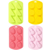 Moule en silicone en forme de citron, antiadhésif, pour gâteaux faits maison, 6 cavités, moule à chocolat DIY pour la cuisine