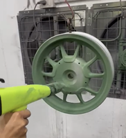 Revêtement en poudre électrostatique automatique Système de pistolet en métal réglable Couleur de roue Revêtement en poudre Chaise de table Substrats en fer