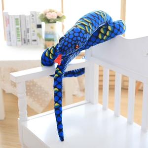 Peluche Gigante de 280 cm, <span class=keywords><strong>Serpiente</strong></span> <span class=keywords><strong>Boa</strong></span> Constrictor Realista, Peluche Corto con Relleno de Algodón PP, Juguete de Peluche con Ojos, Regalo Unisex - Product Image 5