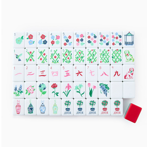 Tùy Chỉnh Giải Trí Bảng Mahjongg Gạch Màu Đỏ Và Màu Xanh Lá Cây Sơn Tay Mah Jong Gạch Bốn Tấn Mahjong Đặt Du Lịch - Product Image 5