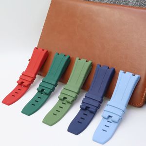 Correas de reloj para hombre de 28mm, correa de reloj de goma para pulsera AP <span class=keywords><strong>Audemars</strong></span> <span class=keywords><strong>Piguet</strong></span> Royal Oak - Product Image 1