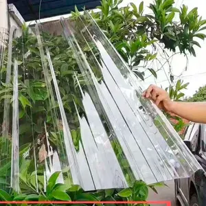 Şeffaf güneş plastik çatı paneli polikarbonat oluklu levhalar