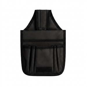 Professional Black & Orange <b>Tool</b> Pouch with Zipper, Multi-Pocket <b>Belt</b> Storage Bag - Product Image 2