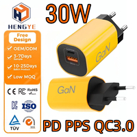 Charger USB PD PPS QC3.0 Grosir 30w Gan Charger USB C Fast Charger 2 Port Gan Charger Charger Laptop Charger HP
