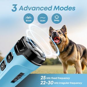 Atvoo <b>Dog</b> Bark Deterrent Device Ultrasonic 3X Emitters <b>Light</b> Blue Training Tool for <b>Dogs</b> - Product Image 3