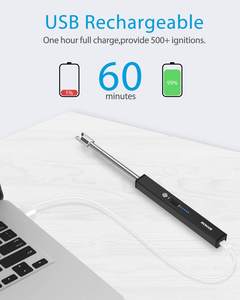 Allumettes longues électroniques pour bougies rechargeables, <span class=keywords><strong>briquet</strong></span> pour cuisinière et gril, <span class=keywords><strong>briquet</strong></span> à gaz de cuisine, <span class=keywords><strong>briquet</strong></span> à arc pour barbecue et camping - Product Image 3