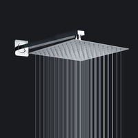 Mélangeur de luxe ensemble de douche système de douche poignée unique en acier inoxydable pluie carré pommeau de douche portable montage au plafond salle de bain
