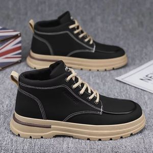 Zapatillas Casuales para Hombre al por Mayor de Fábrica, con Cordones, Suela Gruesa Antideslizante, Estilo Workwear para Uso Diario en la Calle y al Aire Libre, Botas Chukka - Product Image 4