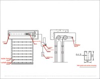 Rideau coupe-feu double, porte à enroulement coupe-feu, tissu inorganique coupe-feu 3 heures, rideau anti-fumée avec système à double arbre, électrique/manuel