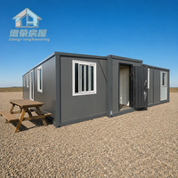 Maison conteneur pliable et préfabriquée entièrement équipée, étanche et extensible, pour stations de terrain