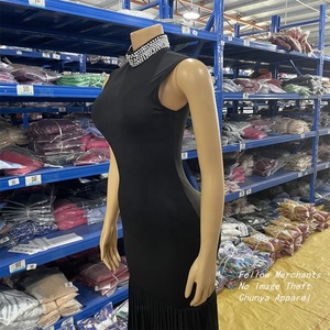 CX7409 Spedizione Rapida Abito Lungo da Donna Plissettato Aderente per Vacanze Estive Feste Compleanno 2026 - Product Image 3