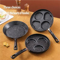 Poêle carrée moderne en fonte à quatre trous pour petit-déjeuner, œufs et burgers, antiadhésive, compatible induction, capacité 1-2L, pour steak