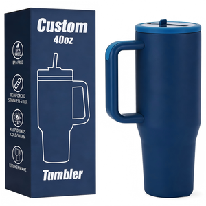 Nouvelle Tasse de Voyage Isotherme Simple Anti-Fuite de 40 oz avec Poignée et Couvercle à Paille, Logo <span class=keywords><strong>Personnalisé</strong></span>, Modèle 2026 - Product Image 1