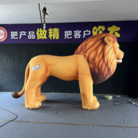 Estatua de León Inflable Impermeable, Modelo de Animal Inflable Grande, Decoración para Parques al Aire Libre y Parques de Atracciones