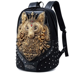 Creative Animal Waterproof Shockproof School Bags <strong>Laptop</strong> <strong>Leather</strong> <strong>Backpack</strong> - Product Image 1