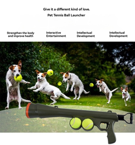 Lanzador de Pelotas para Mascotas, Multifuncional, Resistente, Clásico, de ABS, Ahorra Esfuerzo, Popular en el Extranjero |   Entrenamiento Interactivo de Perros para Persecución al Aire Libre - Product Image 4