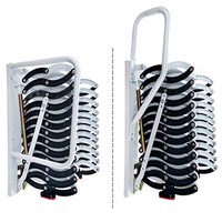 Escalier télescopique en acier inoxydable San-Tech, escamotable et pliable, 2,5 m, invisible, manuel, écologique, garantie 1 an, intérieur