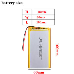 Baterai Li-po 1260100 3.7V 10000mAh Kapasitas Tinggi yang Dapat Diisi Ulang - Product Image 2
