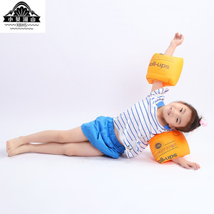 <b>Roll</b> <b>Ups</b> Inflatable Arm Floats For Kids And Adults Orange Blue Round PVC Swimming Rings Water Toys 3 Years Old Plus - Product Image 2