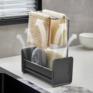 Kitchen Sink Drain Shelf Ventilated Stainless Steel Rag <b>Rack</b> Rag Storage Holder Detachable Dishwashing <b>Cloth</b> Rag <b>Rack</b> - Product Image 5