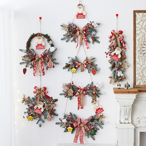 <b>Christmas</b> Decorations Including Bows Wreaths Vines <b>Christmas</b> <b>Trees</b> Door <b>Wall</b> Hangers Eco-Friendly PE Material - Product Image 1