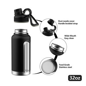 Botella de Agua Portátil de Acero Inoxidable de 32 oz para la Escuela u Oficina con Logotipo Personalizado - Product Image 3
