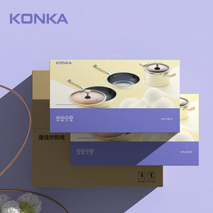 Konka Cookware Set 3-Piece Wok Frying Pan <b>Soup</b> <b>Pot</b> Non-Stick Kitchen Set 200MM 260MM 320MM - Product Image 4