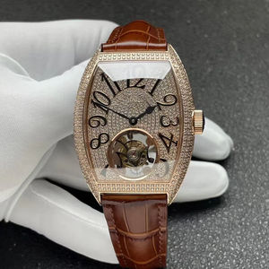 Reloj Mecánico Automático de Alta Calidad, Noble y de Primera Clase, Reloj de Pulsera Ultrafino con Tourbillon Clásico y Diamantes - Product Image 1