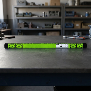 Sangle plate en polyester vert, sangle de levage robuste pour la manutention de matériaux par grue - Product Image 2