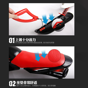 รถเลื่อนหิมะสำหรับเด็กแบบมอเตอร์ไซค์ พร้อมระบบกันสะเทือนสปริงสีแดง ทนทานสำหรับการเล่นกลางแจ้งในฤดูหนาวสำหรับเด็ก - Product Image 4