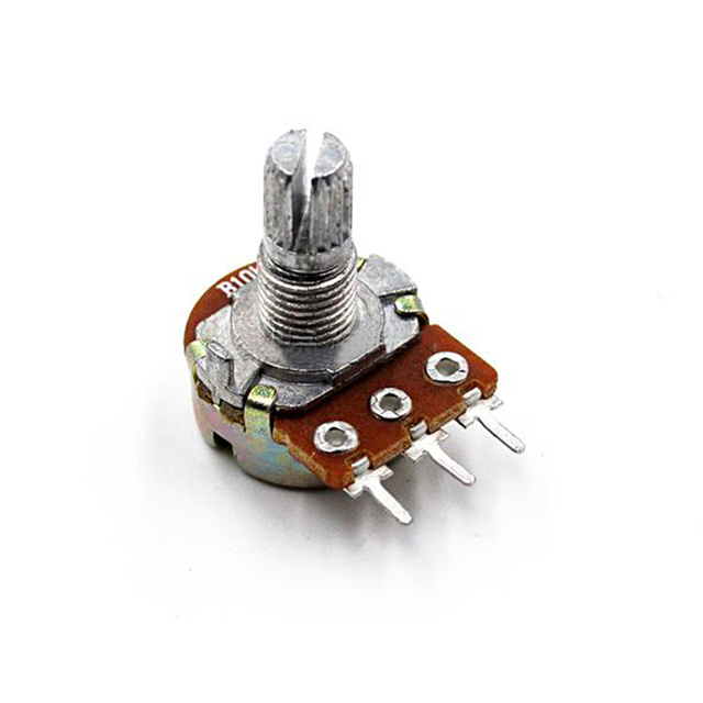 WH148 15mm Rotary Potentiometer 3 Pin B1K-1M Panel Mount Variable Resistor for Audio Amplifier DIY Projects