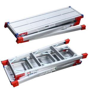 Công nghiệp nhôm có thể gập lại nền tảng hệ thống khóa pin kép chống trượt khóa an toàn di động bằng tay gia cố nền tảng làm việc - Product Image 6