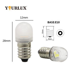 <span class=keywords><strong>Ampoule</strong></span> indicateur LED 6V 12V 24V personnalisée quatre couleurs avec baïonnette Ba9s E10 corps en verre à vis <span class=keywords><strong>ampoule</strong></span> indicateur - Product Image 2
