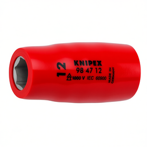 Clé à douille de qualité industrielle Knipex 12 mm, isolée 1000 V, garantie 3 ans, fabriquée en Allemagne - Product Image 2
