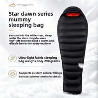 Sac de couchage en duvet d'oie blanc à 90% pour adultes, camping en plein air, portable, chaud, hiver, ultraléger, équipement de sac de couchage en duvet d'oie