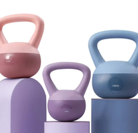 Kettlebells en PVC souple et résistant pour femmes, pour la musculation à domicile, poids d'exercice colorés pour l'entraînement de force