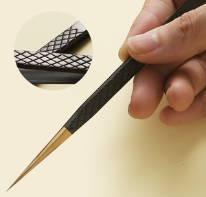 Wholesale Anti-slip Eyelash Extension Tweezers Stainless Steel Fiber Tip <b>Lashes</b> Precision for Makeup Tools - Product Image 2