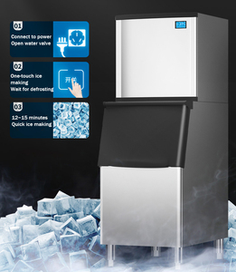 Machine à glaçons Pecold 600 kg pour le Népal, à vendre sur le marché commercial, production de glace solide 160 kg/24h, automatique - Product Image 3