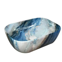 Lavabo en céramique OEM, lavabo de table en marbre, lavabo pour salle de bain, lavabo pour se laver les mains