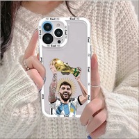 Coque de Téléphone Humoristique Personnalisée Cristiano R. Star de Football pour iPhone 14 15 Pro Max, Housse de Protection Mobile en Matériau PC