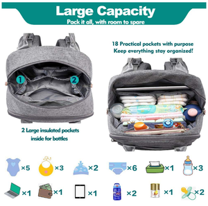 Bolsa de mamãe portátil impermeável, bolsa dobrável para bebê, cama, fralda, fralda, bolsas para maternidade - Product Image 5