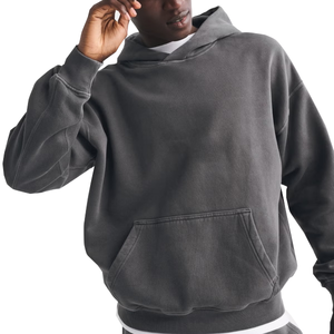 Sudaderas con Capucha de Algodón al por Mayor para Hombre, Sudadera con Capucha Personalizada con Logotipo Tejido para Hombre - Product Image 1