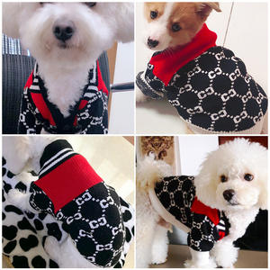 Moda Luxo Marca Pet Dog Sweater Malha Quente Puppy Cat Dog Roupas De Inverno - Product Image 2