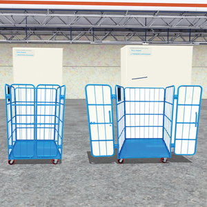 OEM <span class=keywords><strong>Heavy</strong></span>-<span class=keywords><strong>Duty</strong></span> thép đẩy xe đẩy bền dây cuộn <span class=keywords><strong>container</strong></span> cho hậu cần kho lưu trữ hàng hóa bền Thiết bị lưu trữ - Product Image 4