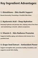 Tablet Effervescent Vigo L-Glutathione 500mg dengan Vitamin C, E, dan Asam Hialuronat, Suplemen Diet untuk Kulit Cerah bagi Wanita