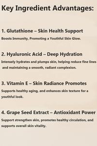 วีโก้ แอล-กลูตาไธโอน 500 มก. เม็ดฟู่ผสมวิตามินซี อี และกรดไฮยาลูโรนิก อาหารเสริมบำรุงผิวใสสำหรับผู้หญิง - Product Image 5