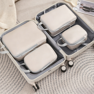 Juego de 4 Bolsas de Compresión para Viaje, Reutilizables, Organizador de Ropa y Artículos de Aseo, Cubos de Embalaje para Maleta, Viajes de Maternidad - Product Image 4